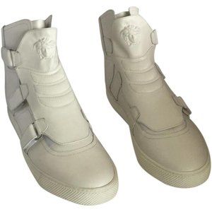 New Versace White Medusa Hi Top Sneakers Eu 47.5 Us 14.5
